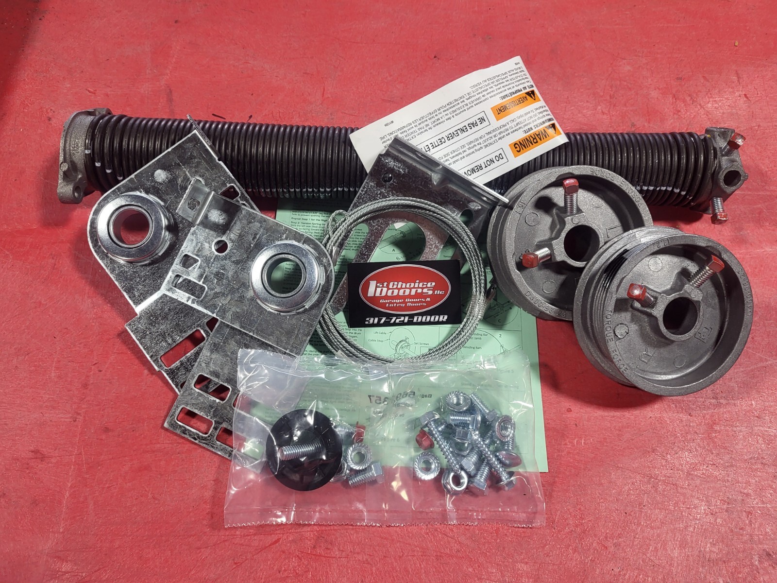 TorqueMaster Conversion to Standard Spring Kit for 8x8 Wayne Dalton Garage Door