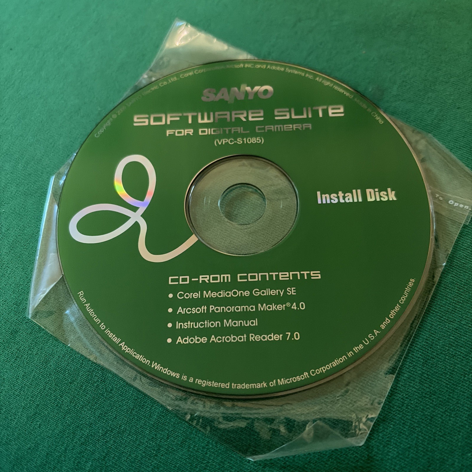 Sanyo VPC-S1085 Software Suite for Digital Camera (CD-ROM, 2009) Windows