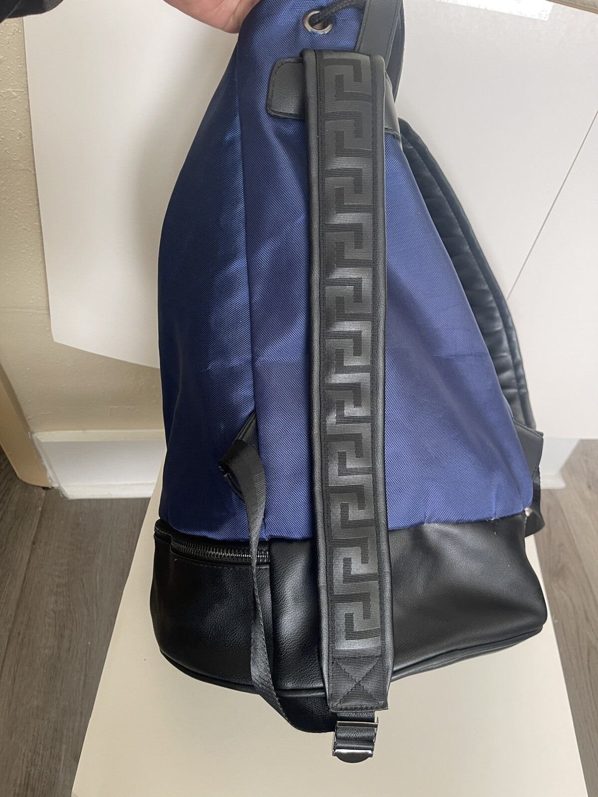 Versace Blue & Black Backpack