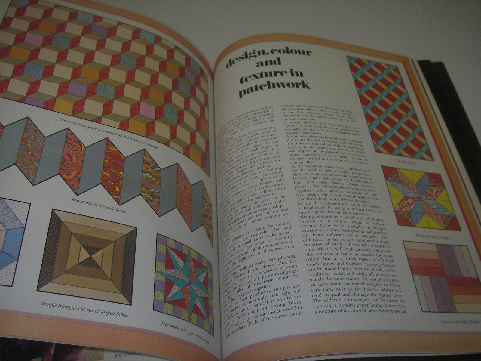 CRAFT Book 1973 All About Patchwork/Marshall Cavendish instruction/ideas/pattern