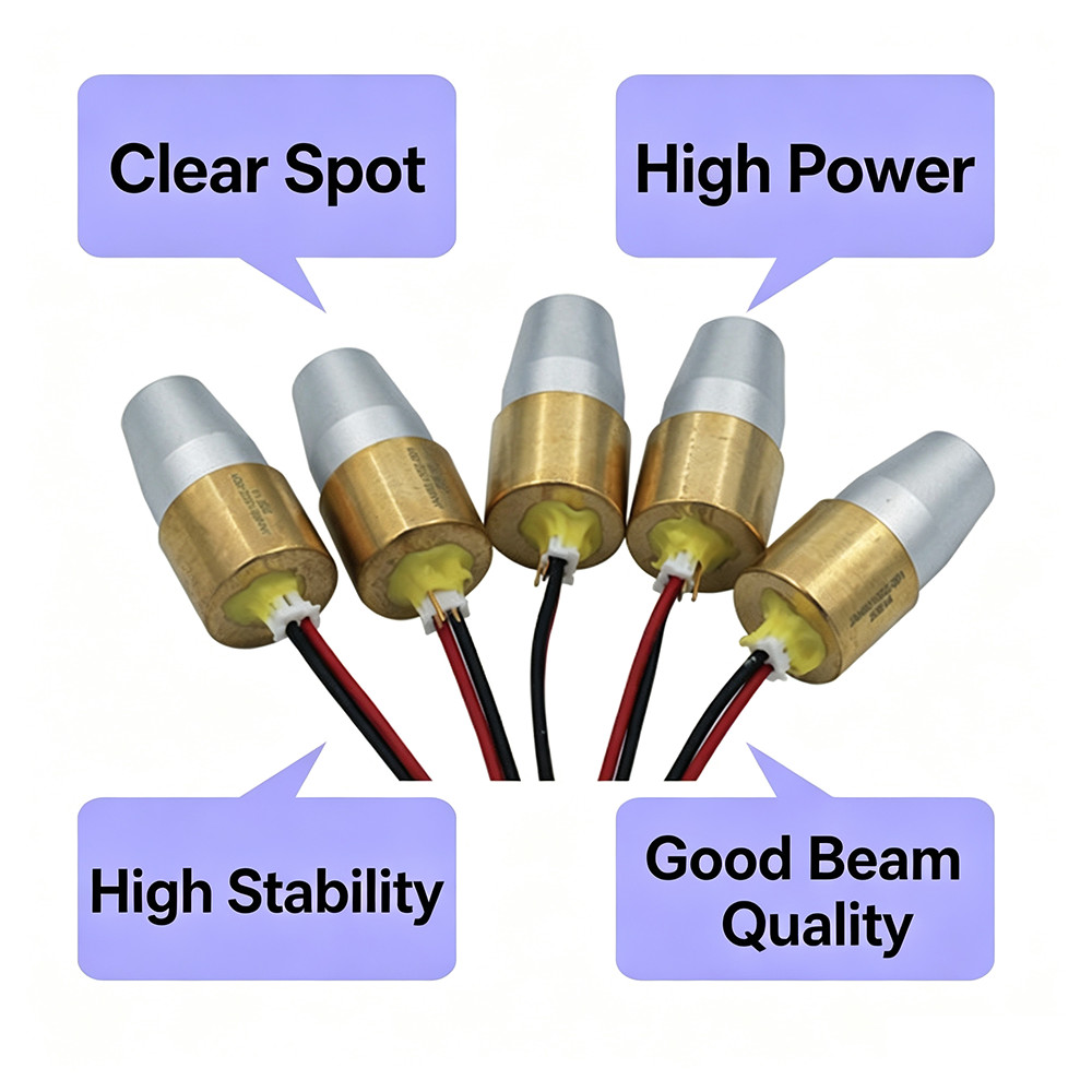Blue 450nm 1W 1000mW Laser Diode Module Dot-shaped Spot with Focusing Lens