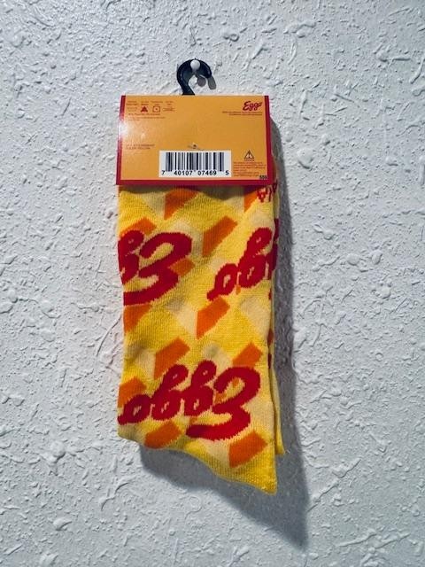 1 Pair EGGO Waffle Socks - Leggo My Eggo Crew Socks Men's Size 6-12