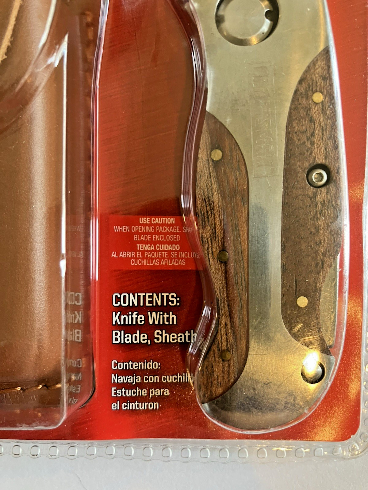 CRAFTSMAN 94845 FOLDING LOCKBACK UTILITY KNIFE WITH LEATHER SHEATH