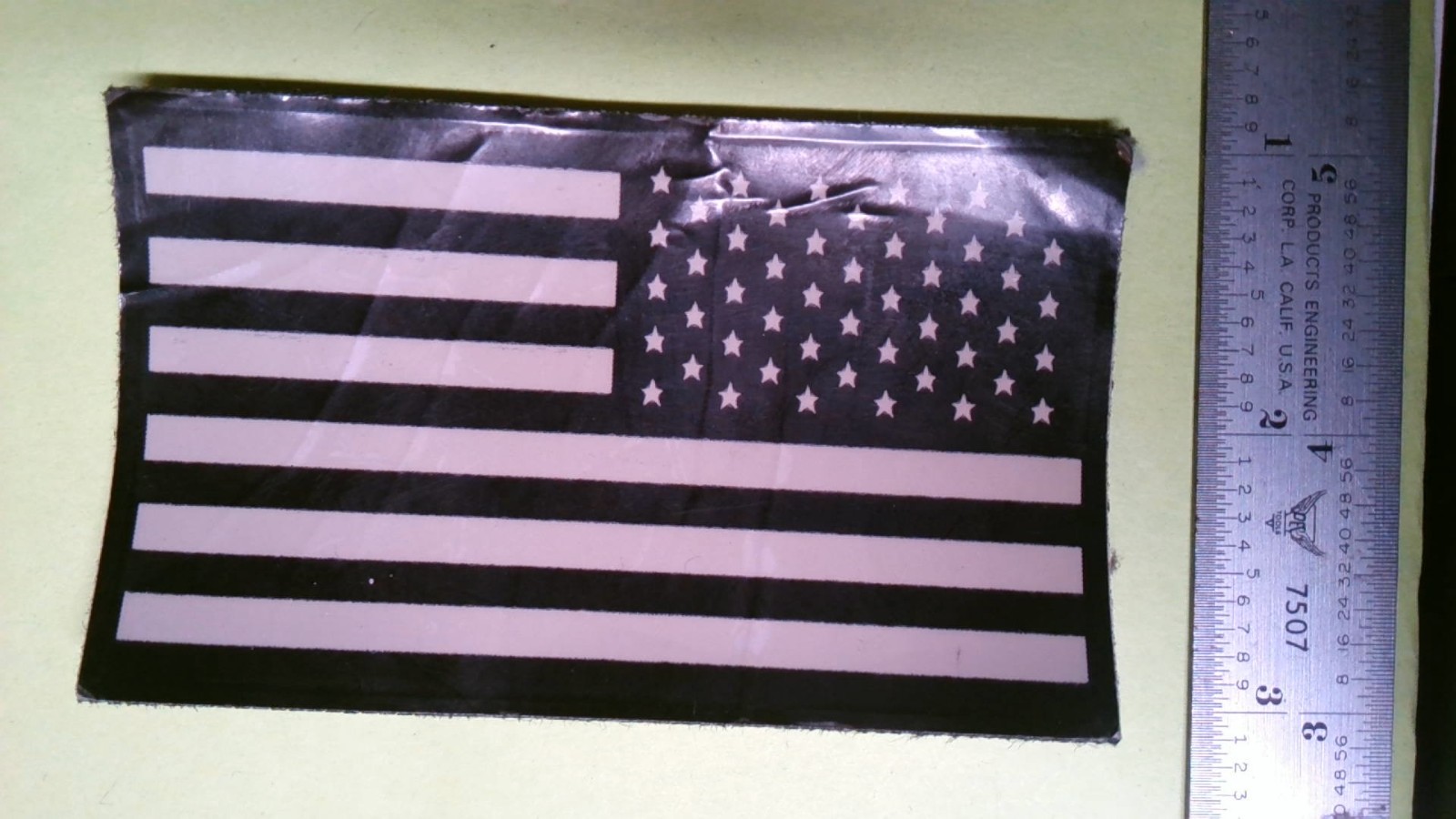 MILITARY PATCH HOOK LOOP IR INFRARED REFLECTIVE FLAG REVERSE FACING COMBAT USED