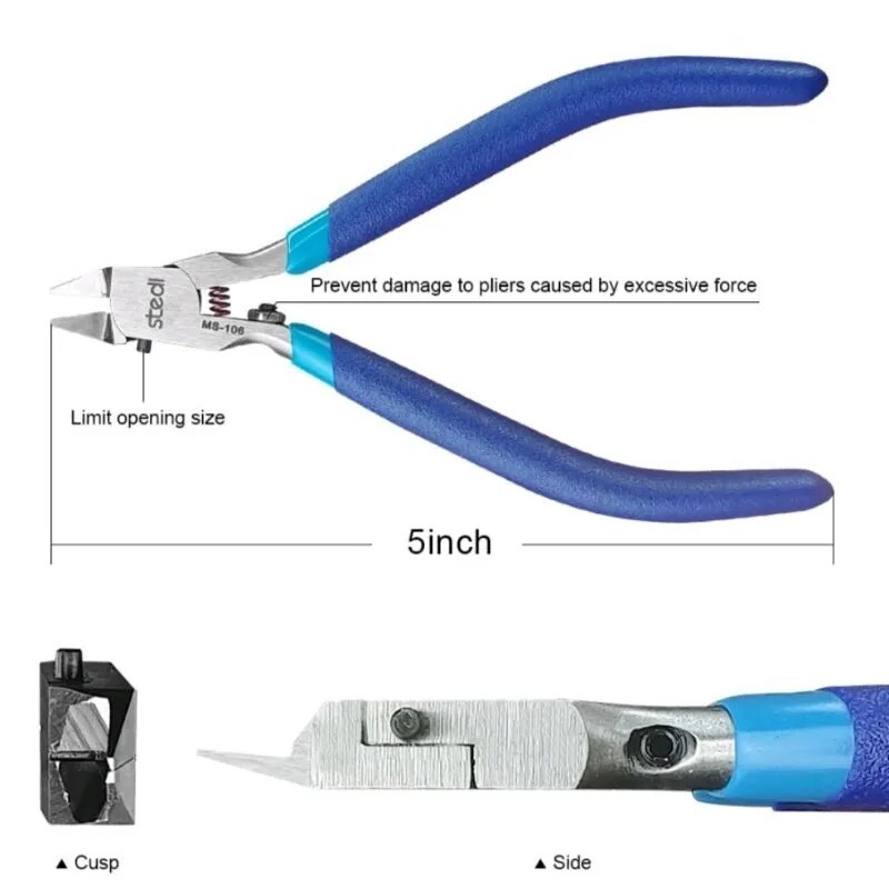 Stedi MS-106 Professional Model Scissors Single Edge Pliers Model Cutting Tool