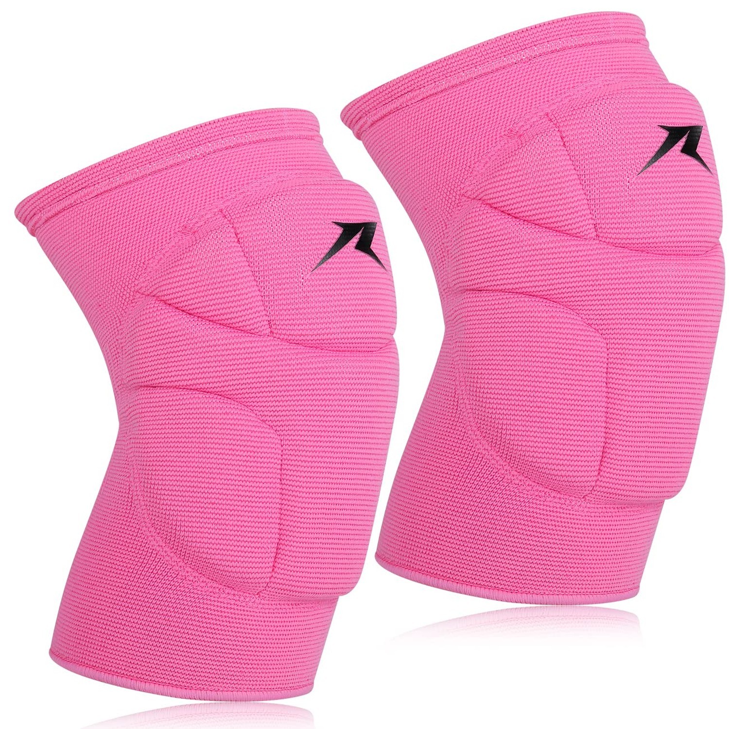 Volleyball Knee Pads Pink, Knee Protector Supporter for Girl Lady Women with ...