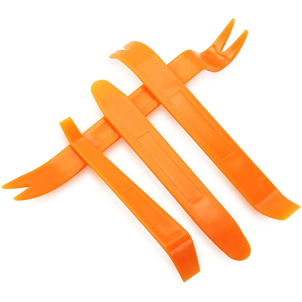 4PCS Plastic Auto Trim Removal Tools Panel Door Dashboard Fastener Clips Audio