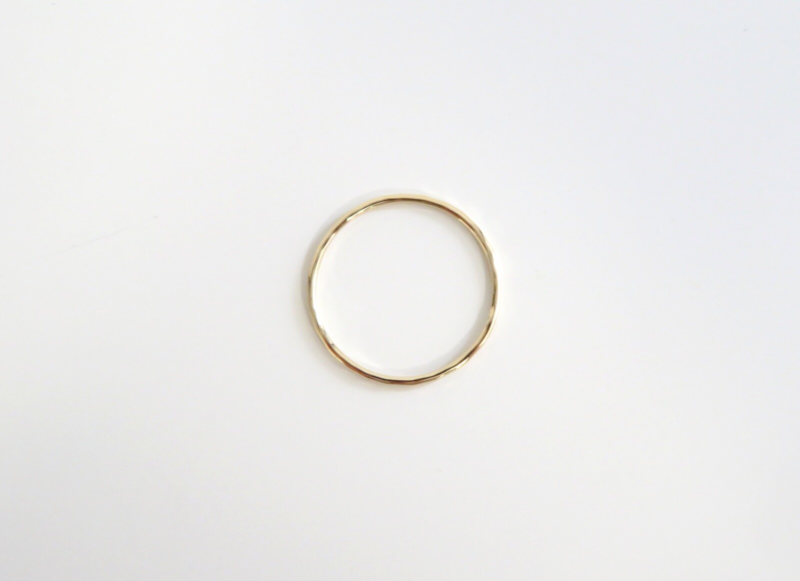 Hammmered Ring, 14k Gold Ring, Thin Gold Ring, Dainty Gold Ring, Stacking Ring