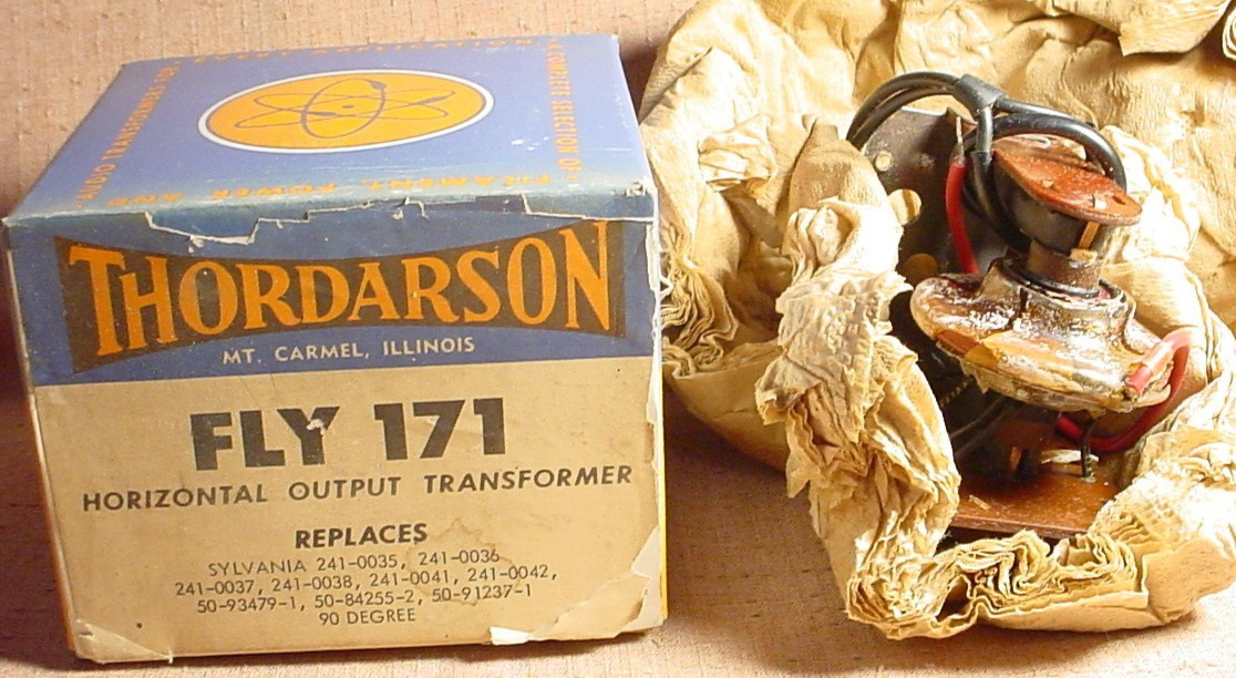 Thordarson FLY171 Horizontal Transformer 1960s NOS For Sylvania 241-0035 to 42