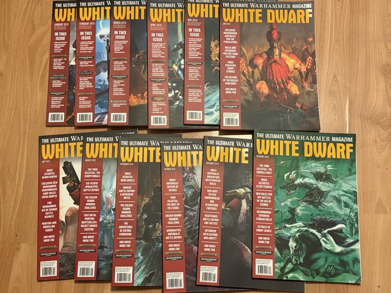 White Dwarf The Ultimate Warhammer Magazine Jan - Dec 2019 Complete Year