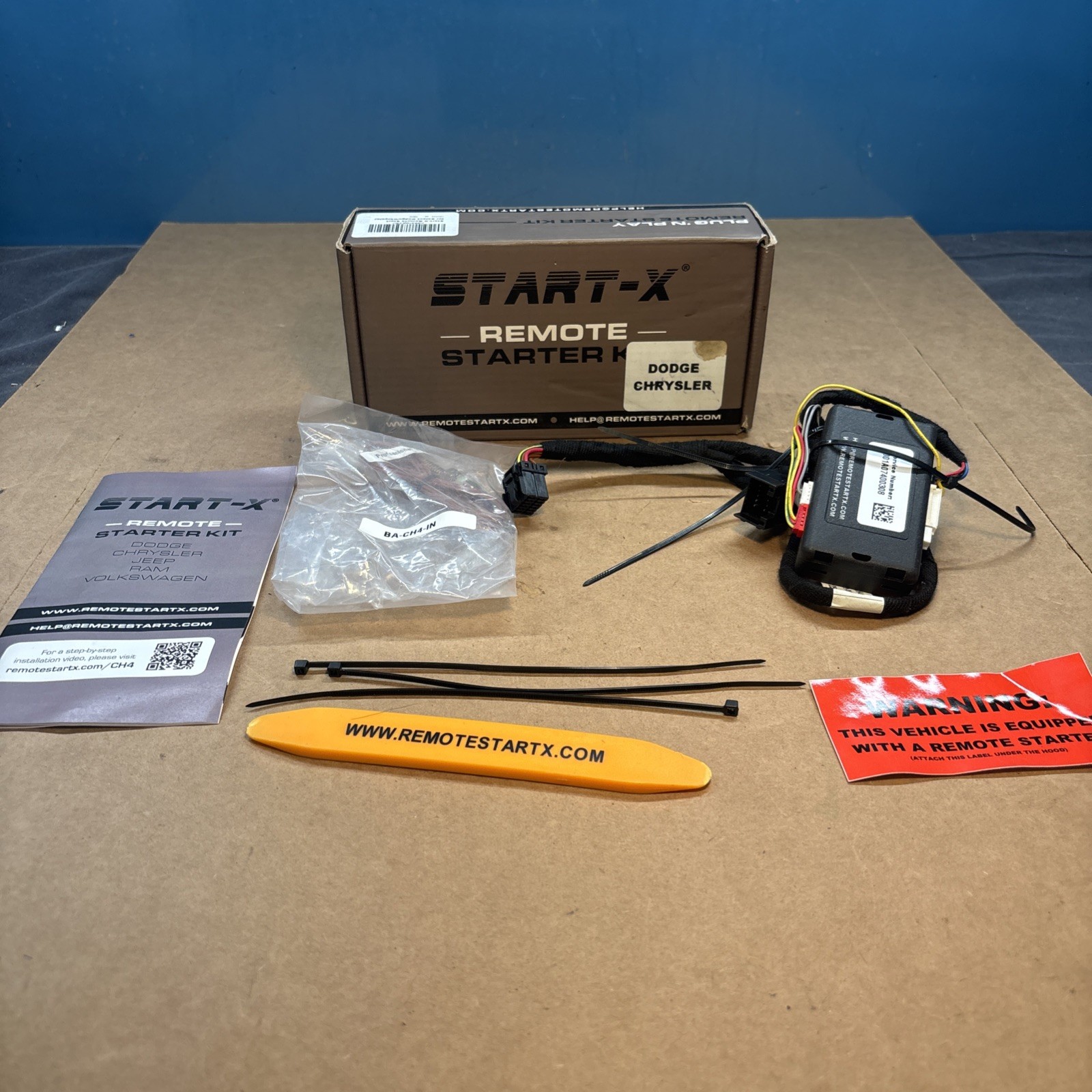 Start-X BA-CH4-IN Remote Starter Kit for Dodge Chrysler