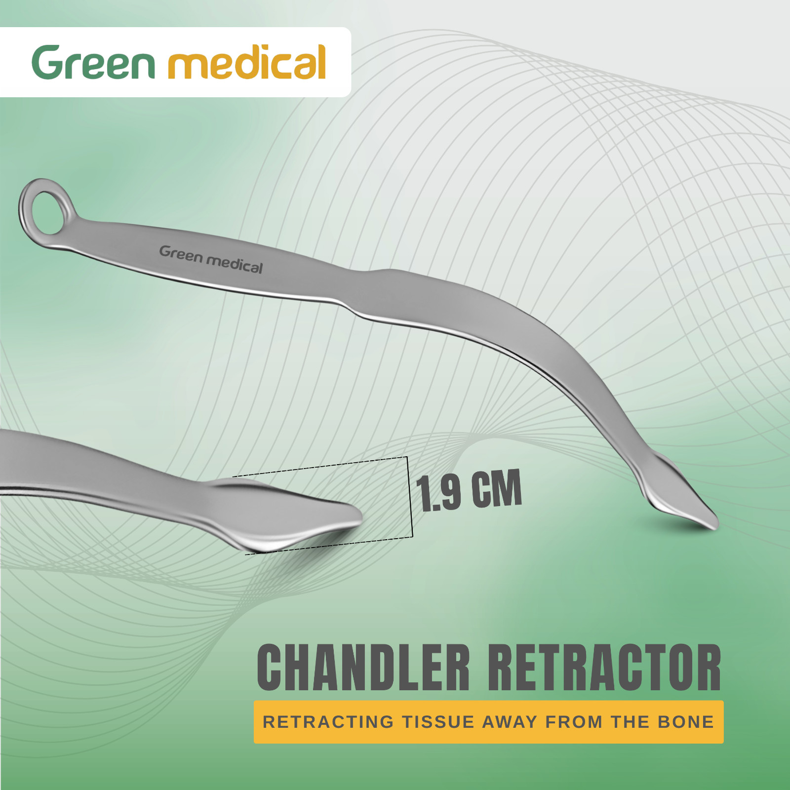 Chandler Retractor 3/4" Wide Blade 19mm Knee & Hip Orthopedic Instruments
