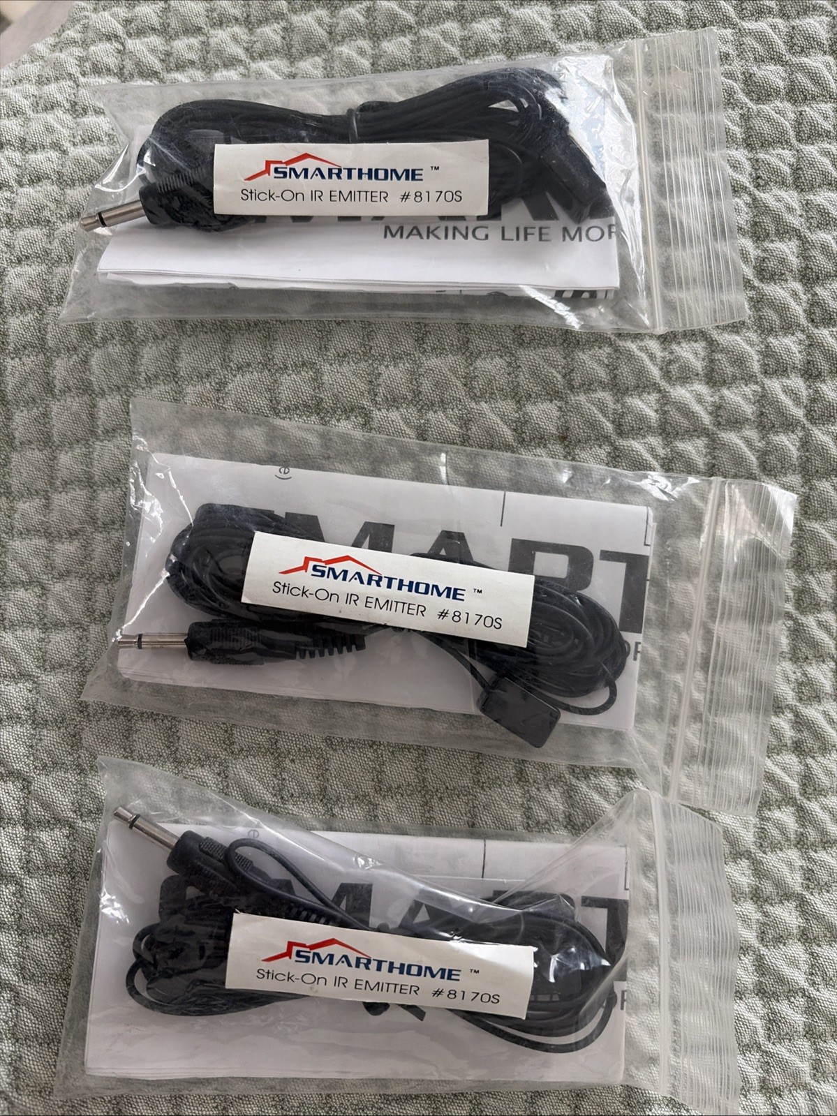 SMARTHOME 8170S STICK-ON EMITTER, INFRARED USED Quantity 6