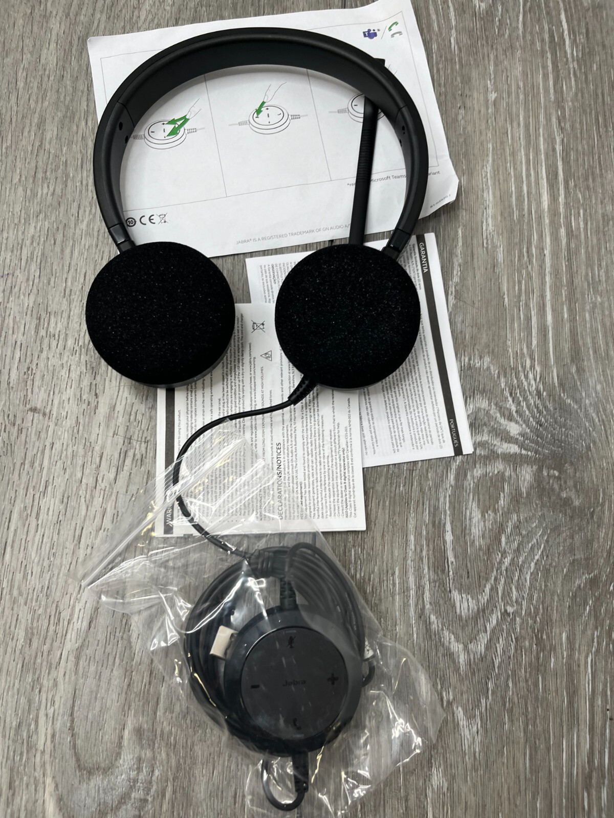Jabra HSC016 Evolve 20 Stereo MS Corded Headset, Black