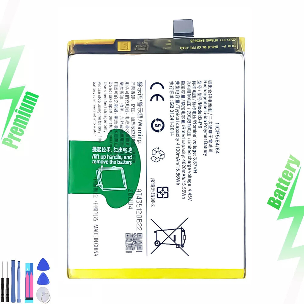 New Battery For VIVO S9E V2048A Li-ion Batteries B-P6 4100mAh Mobile Phone