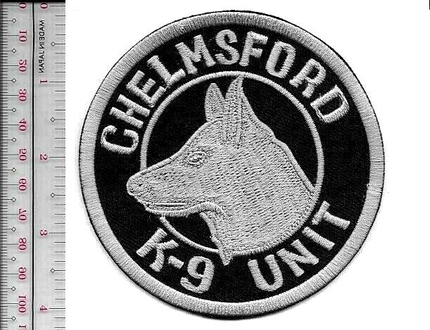 K-9 PD Chelmsford Municipal Dep Canine Officer & Dog Massachusetts NO TARIFF