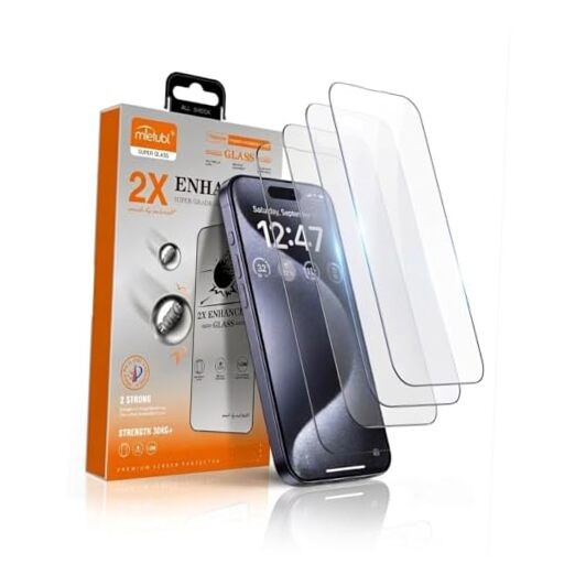2X Enhance Screen Protector compatible with 1-iPhone13 /13 Pro /14 /16E
