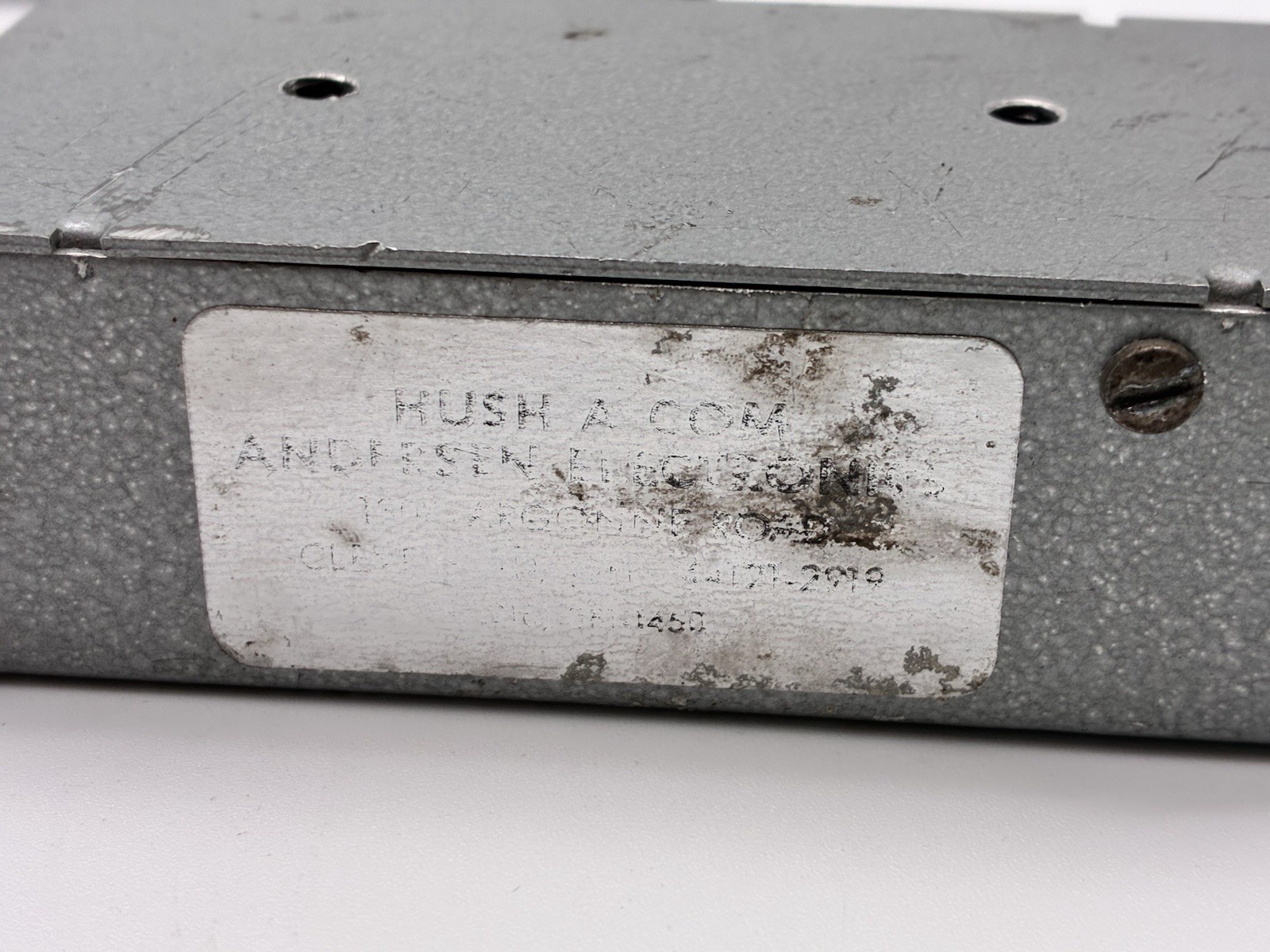 HUSH-A-COM Aircraft Intercom Control Box 12V/24V Aviation Audio Panel Tested