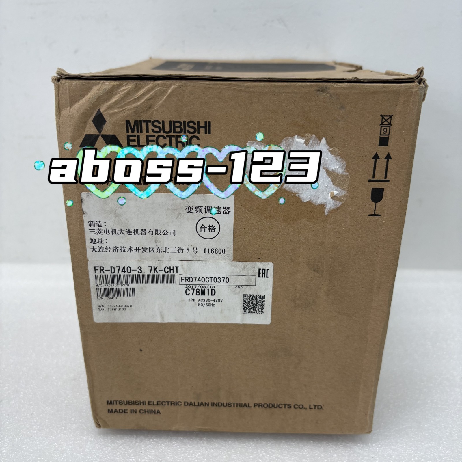 Mitsubishi FR-D740-3.7K-CHT frequency converter#1pcs New In Box