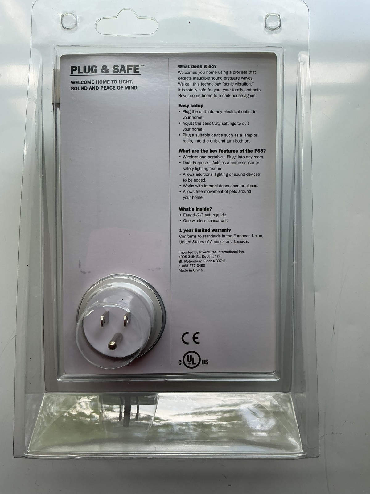 PLUG & SAFE MODEL PS8