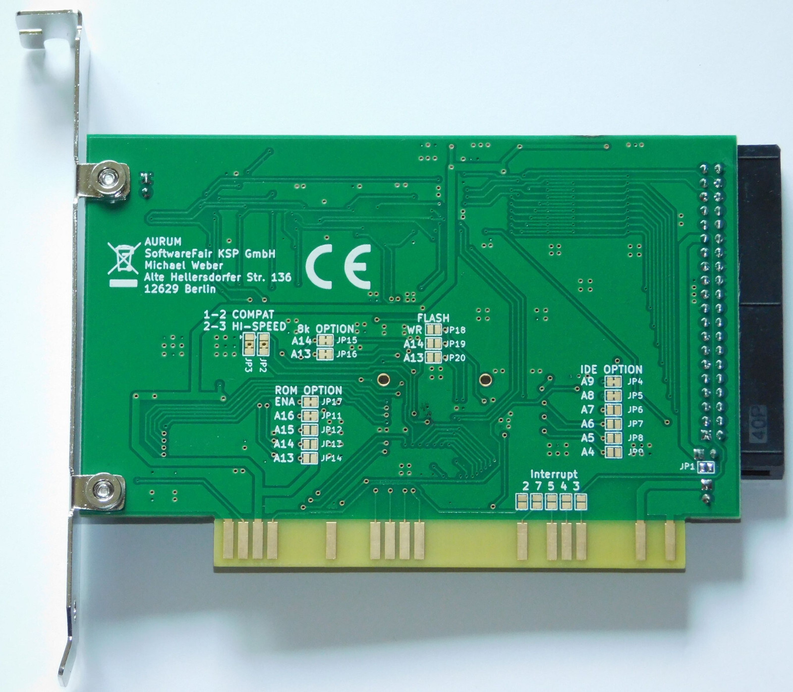 XT IDE Controller Platine Boot BIOS XT-IDE XTIDE HDD Festplatten Controller ISA