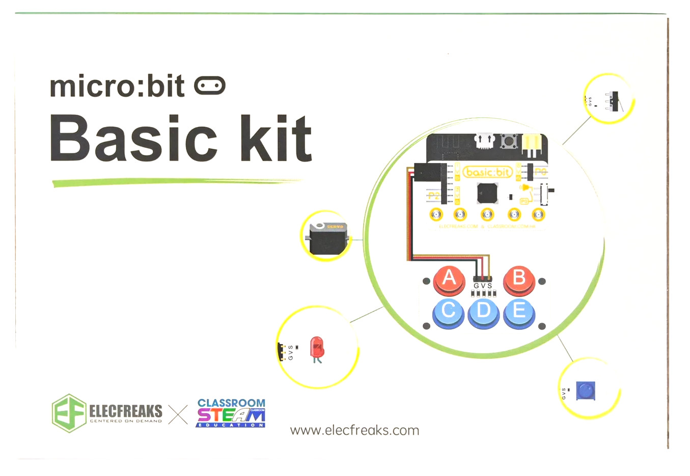 New Elecfreaks micro:bit Basic Kit (EF08189), Educational Learning Kit US Seller