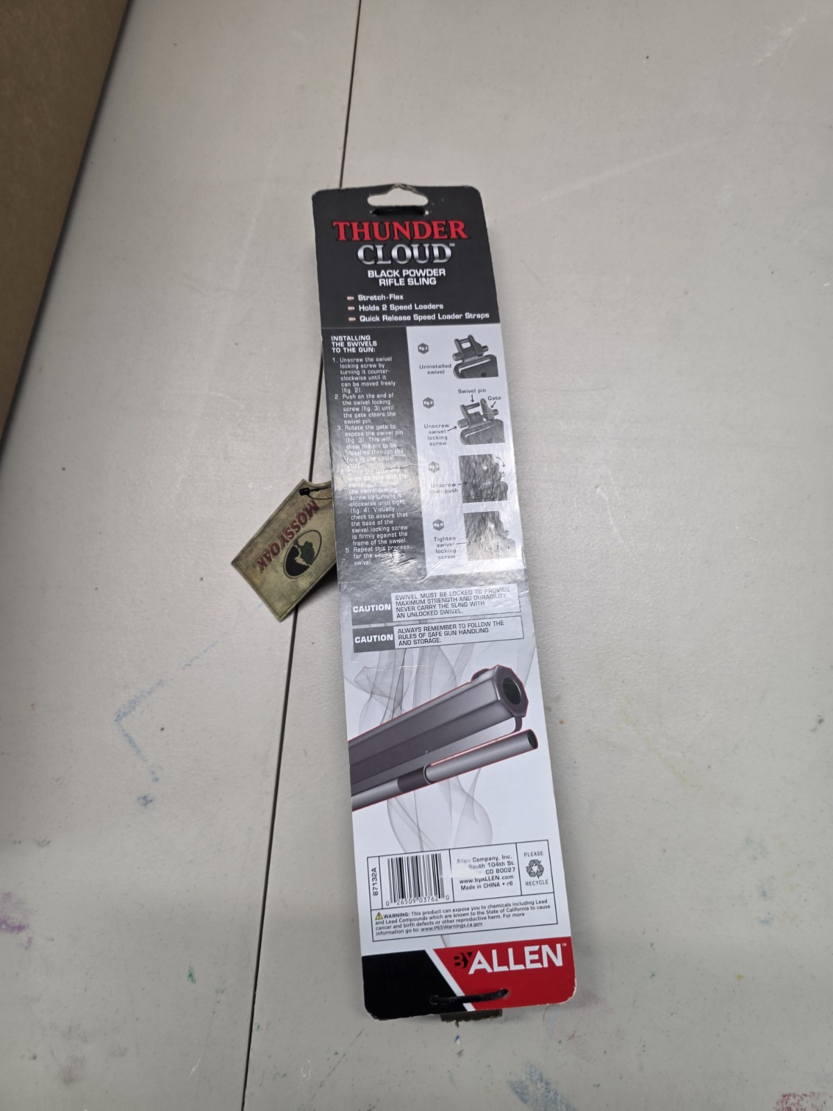 Black Powder Rifle Sling Muzzleloader Allen™ Thunder Cloud™ Speed Loaders Swivel