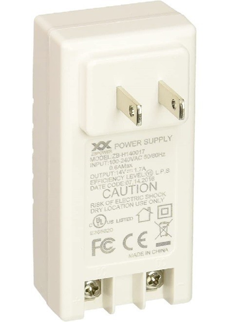 2GIG 2GIG-AC1 14V 1.7A TRANSFORMER POWER SUPPLY ONLY NO CABLE FOR GC2e GC3e GC2