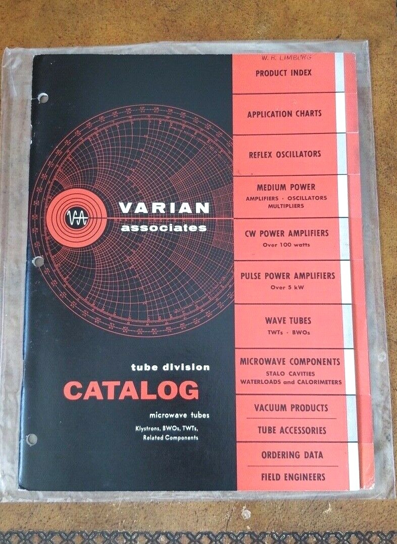 1950's Varian Associates ~ Catalog ~ Oscillators & More ~ 36 pages