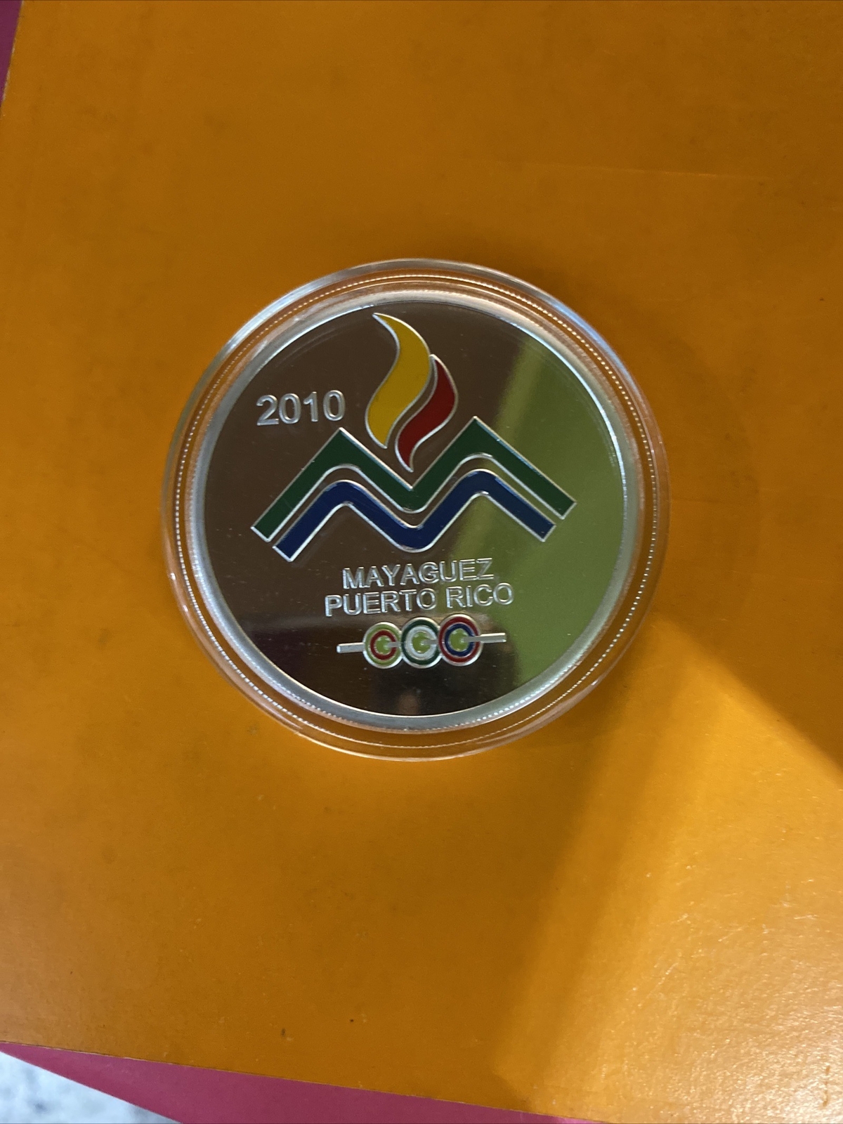 L@@K PUERTO RICO MEDAL BIG JUEGOS CENTROAMERICANOS MAYAGUEZ scarse 2010 ONLY 100