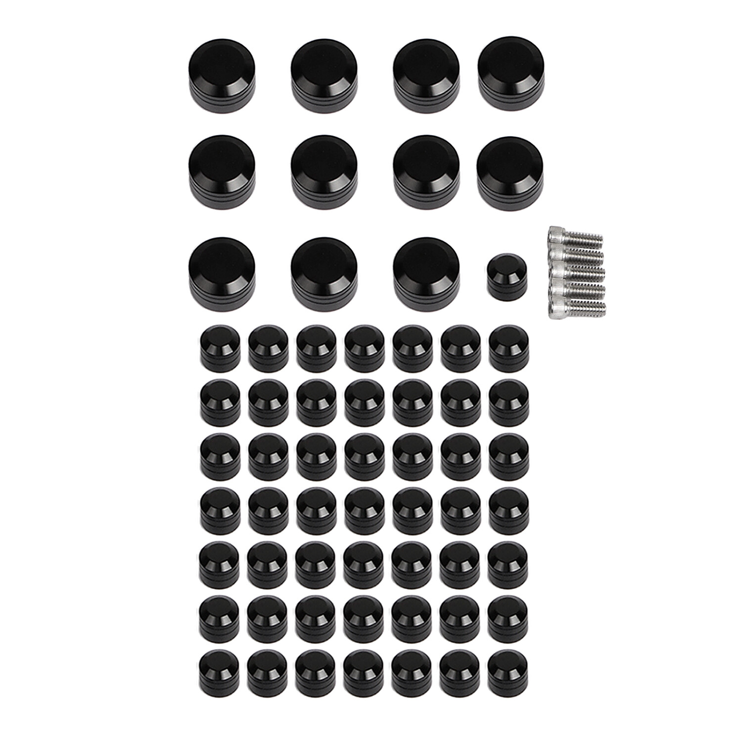 61pcs Engine Bolt Screws Covers Cap For Harley Heritage Softail Springer Fat Boy
