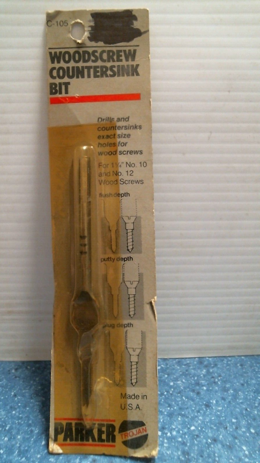 Parker Woodscrew Countersink Bit (C-105) FS