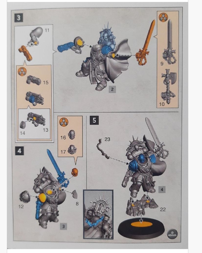 Warhammer 40K Space Marines - Black Templars Marshal *NoS*