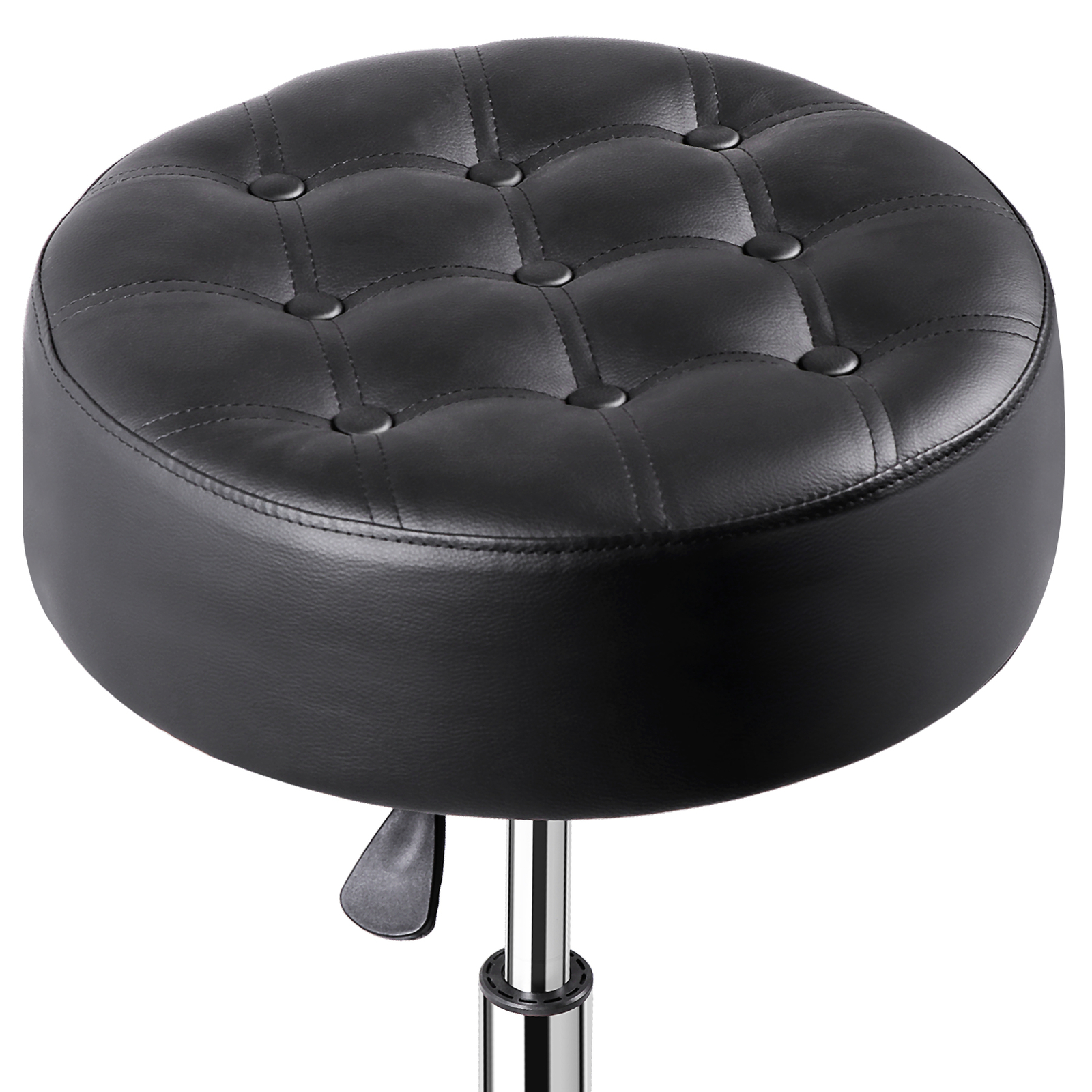2PCS 360° Swivel Vanity Bar Stool Makeup Stool Adjustable Height Bar Stool Black