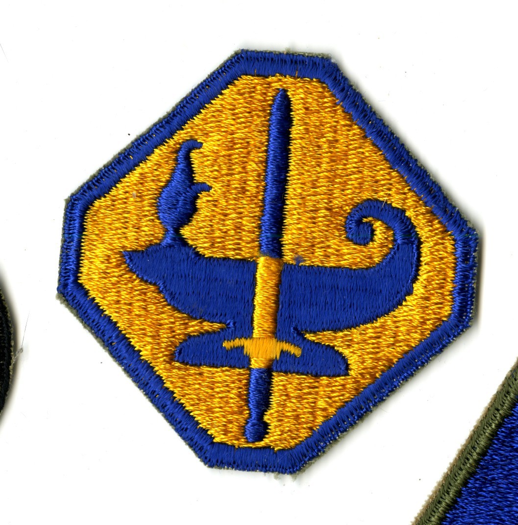 Army Specialized Training Program White Back Patch WWII Vintage