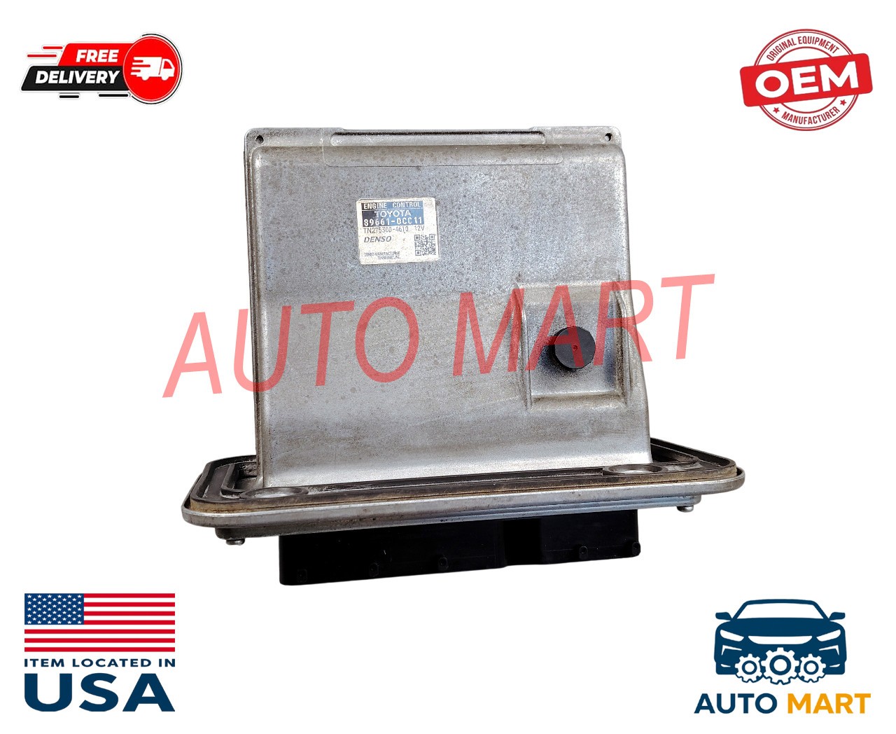 2008 2009 TOYOTA TUNDRA 5.7L 4wd ENGINE CONTROL MODULE UNIT ECU ECM 89661-0CC11