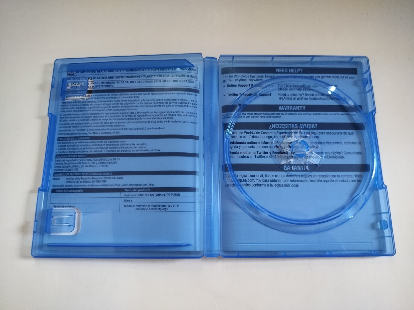Replacement Case Only for EA SportsUFC 5 Five PlayStation 5 PS5 AUTHENTIC