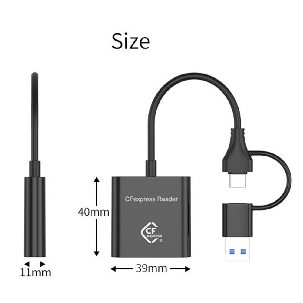 10Gbps CFexpress Type B Card Reader Writer USB3.2 Gen2 USB-C CFe Card1343