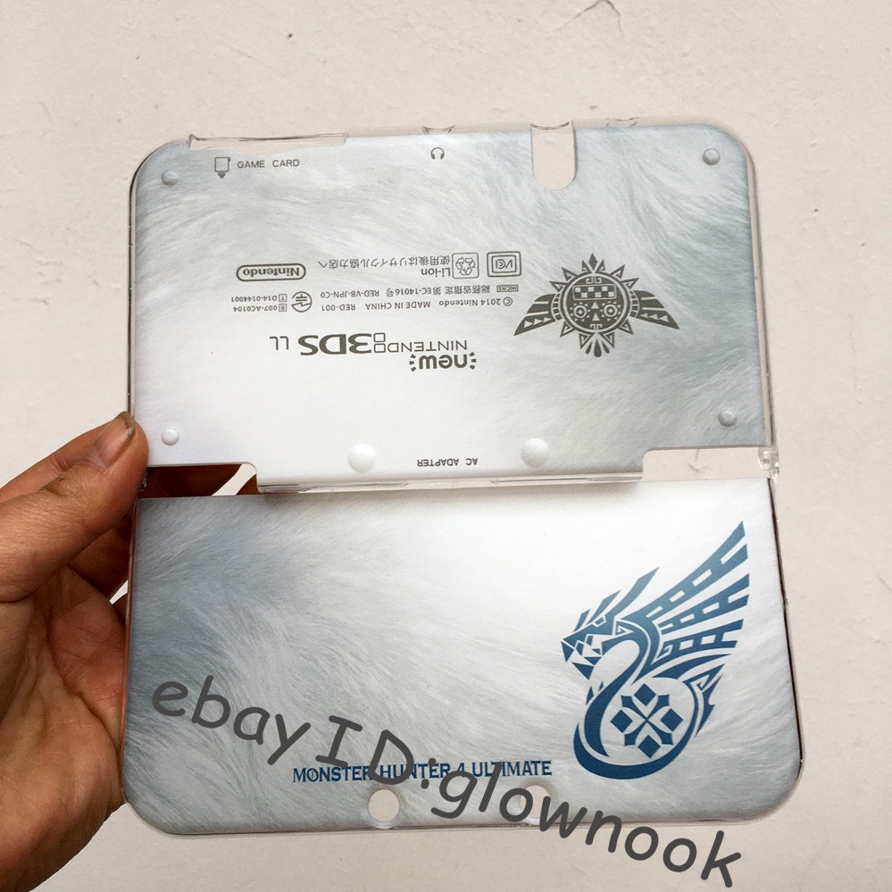Monster Hunter 4 Ultimate Brushed Silver Housing case Shell for Nintendo series