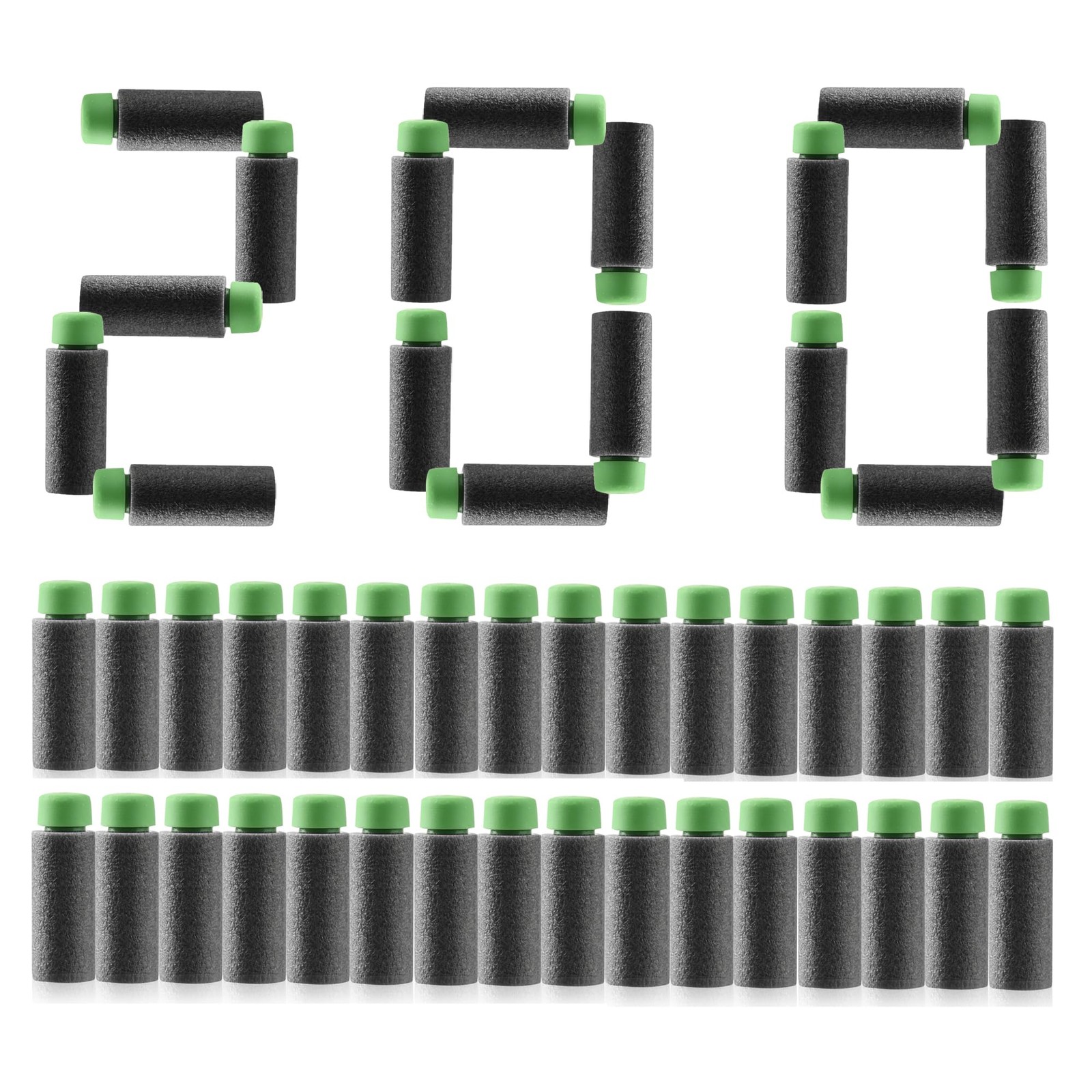 JGCWorker 200pc Gen 2 Half-Lenth Darts Green Black