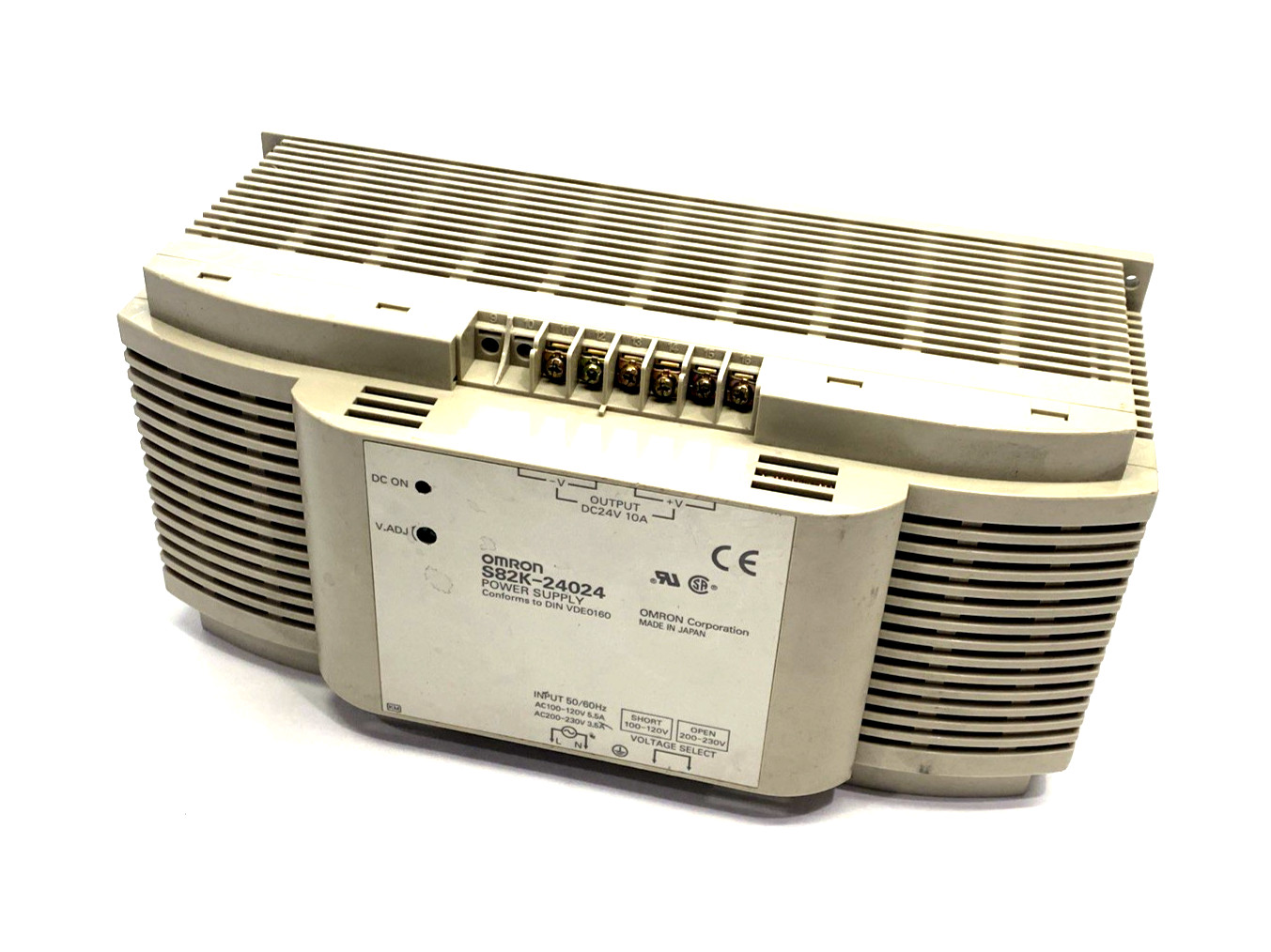Omron S82K-24024 Power Supply 120VAC 5.5A 230VAC 3.5A 24VDC 10A