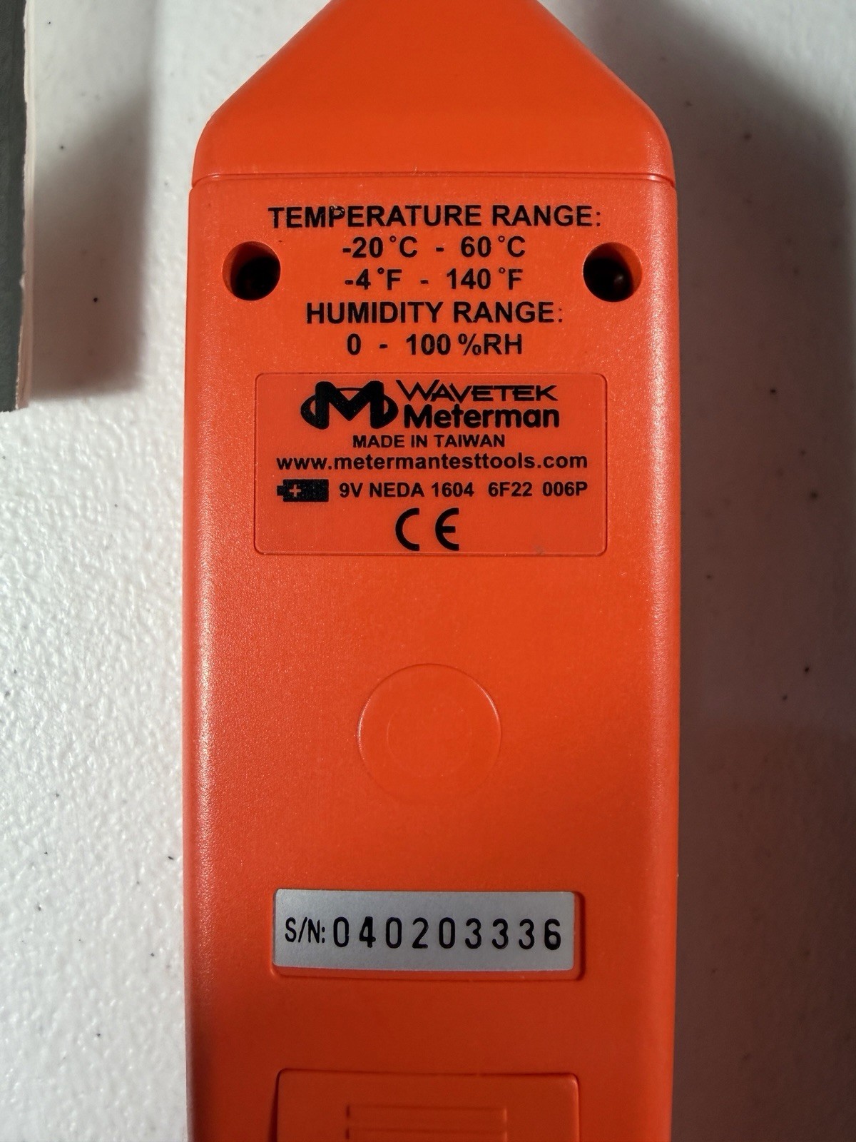 Wavetek Meterman TRH22 Digital Humidity Temperature Meter w/ Case & Manual