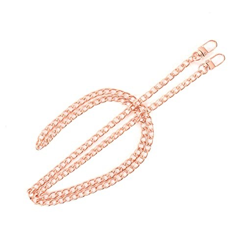 Flat Purse Chain 47 Inch Metal Bag Strap Long Metal Accessory Bag Chain