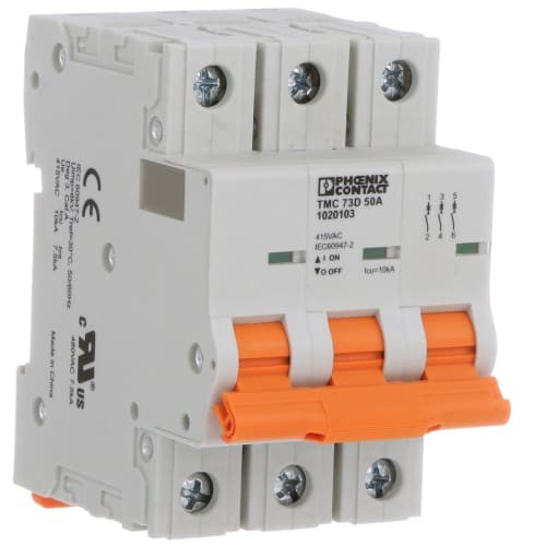 1PC PHOENIX CONTACT - IE 1020103 Circuit Breaker Thermal Magnetic 3 Pole 50A 27