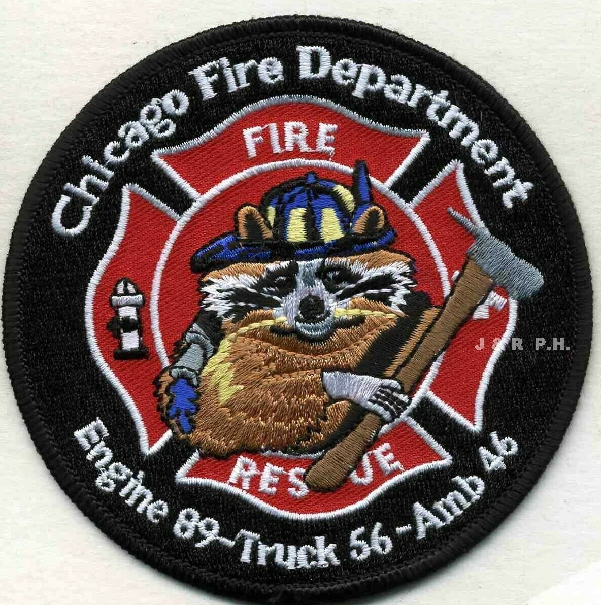 Chicago  Engine-89 / Tr-56 / Amb.-46, Illinois (4" round) fire patch