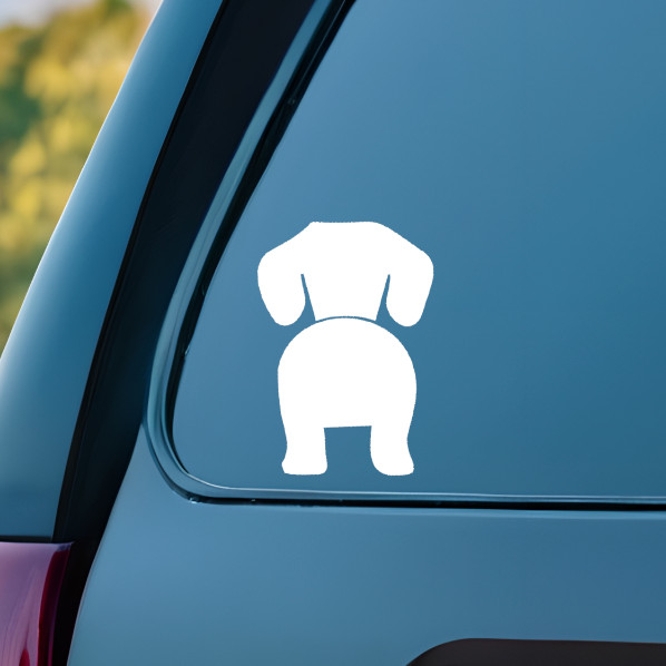 Dachshund Dog Butt Vinyl Decal Sticker Dachshund Dog Car Truck Window Bumper