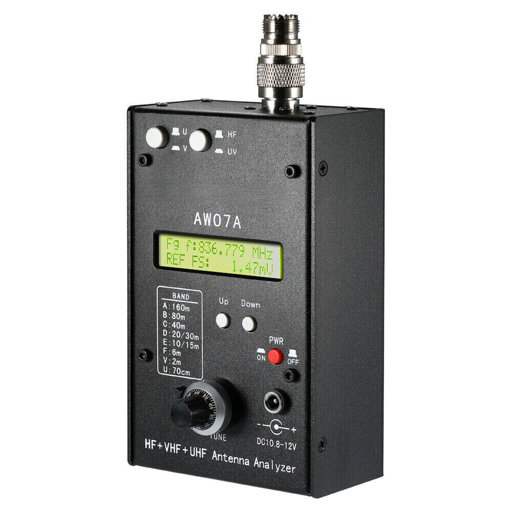 AW07A HF/UHF/VHF 160M 490Mhz Impedance SWR Antenna Analyzer Shortwave Ham Radio