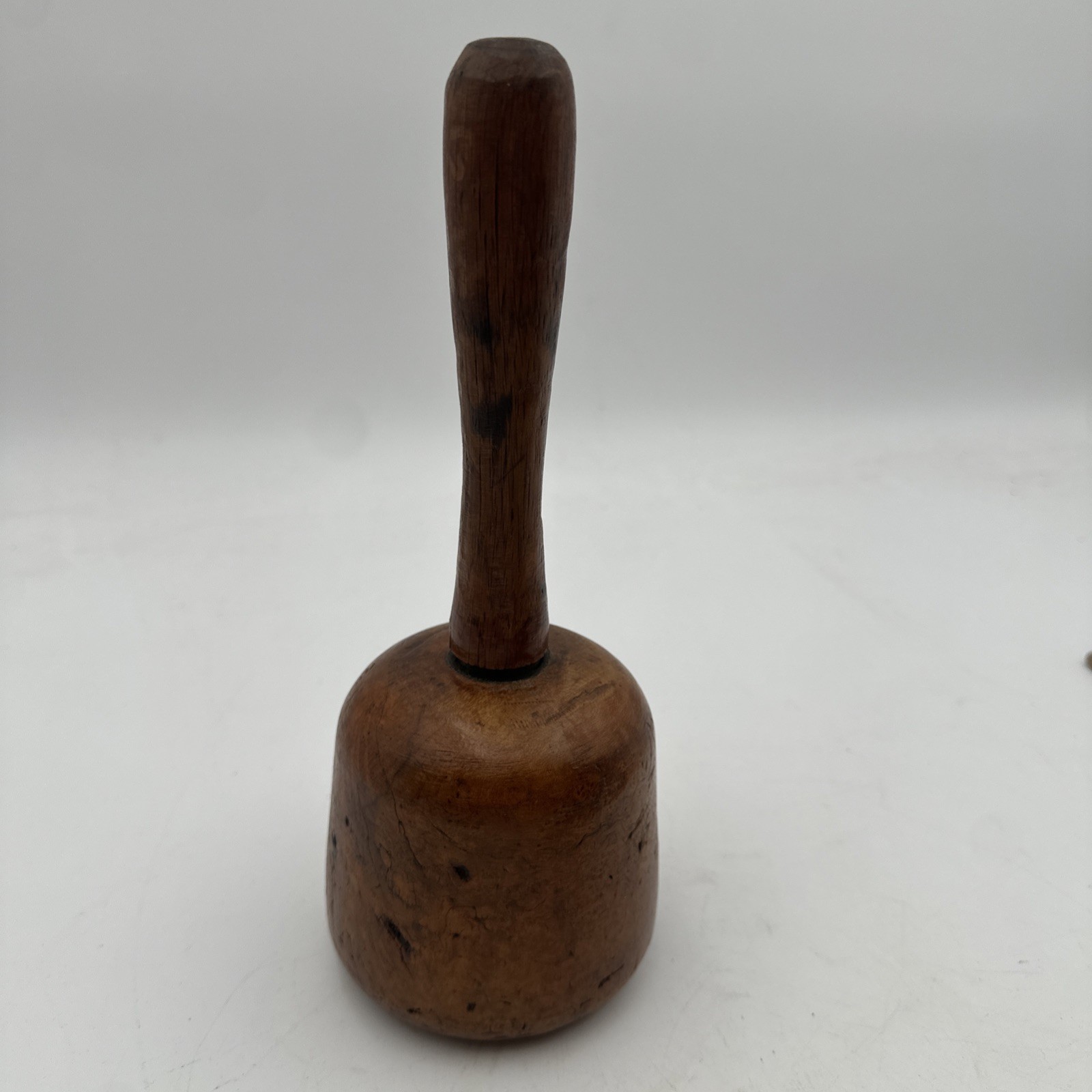 Beautiful Vintage Wood Burl Carving Woodworking Mallet