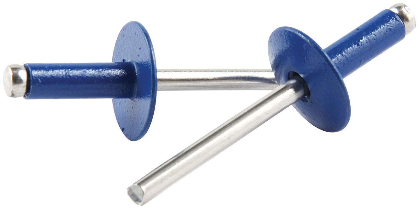 Allstar Performance Lg Hd Rivet Blue Alum 250pk Chevron ALL18177