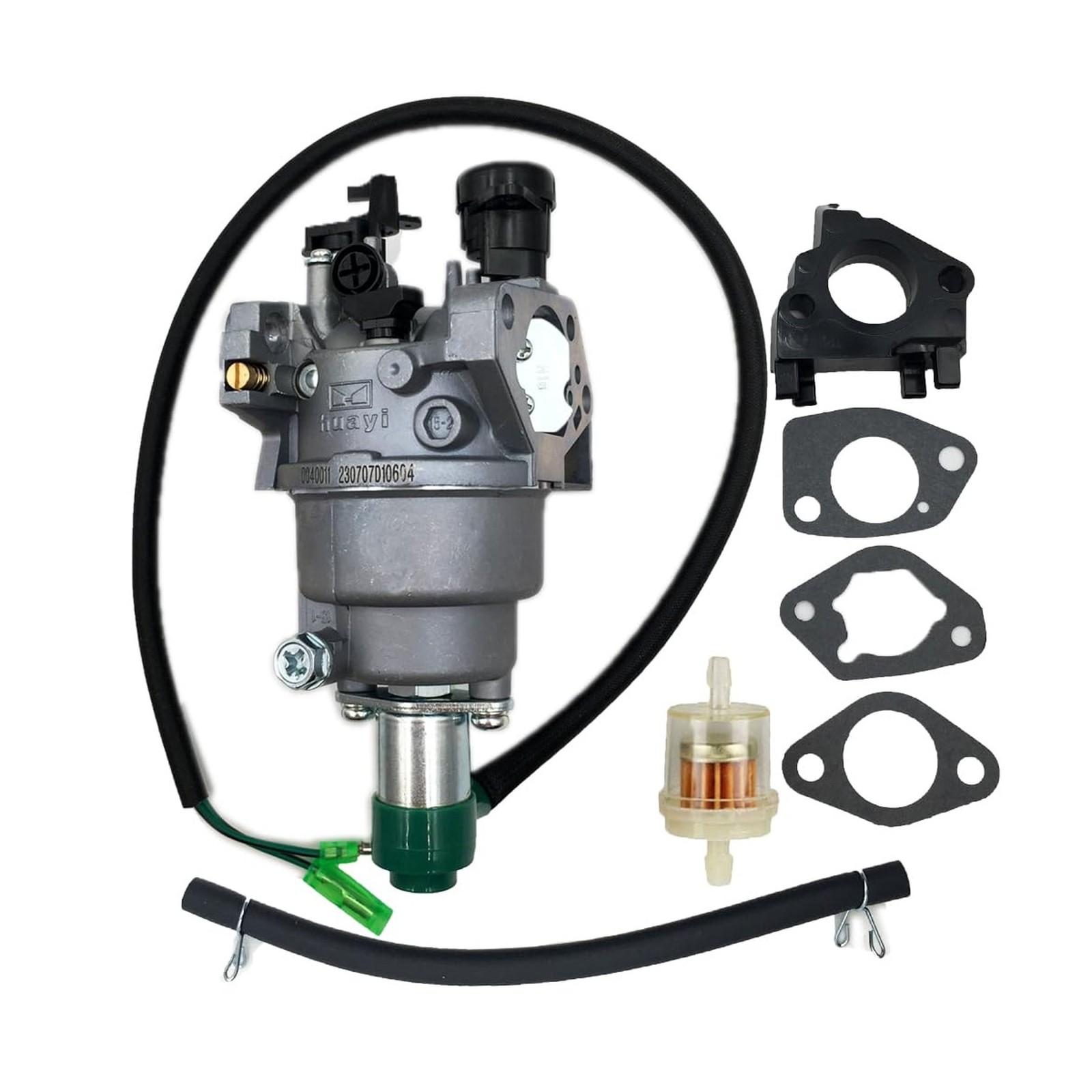 Huayi P27-2 Carburetor Compatible with Duromax XP10000E 18hp Carb Fuel Filter
